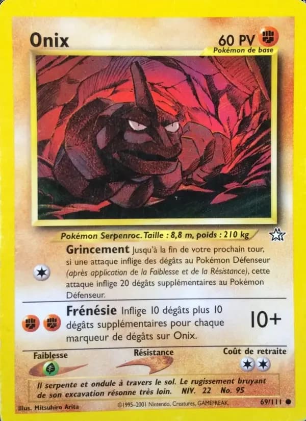 Carte Pokémon Onix #69 — Neo Genesis