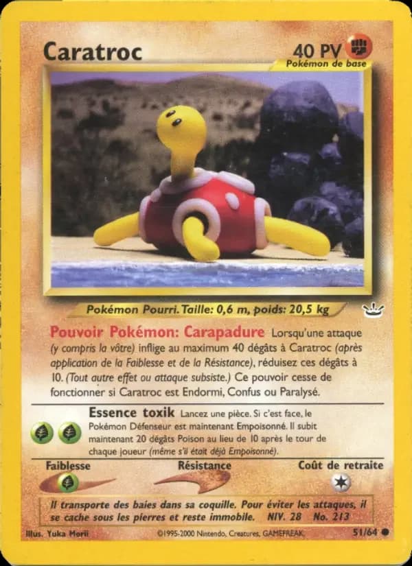 Carte Pokémon Caratroc #51 — Neo Revelation