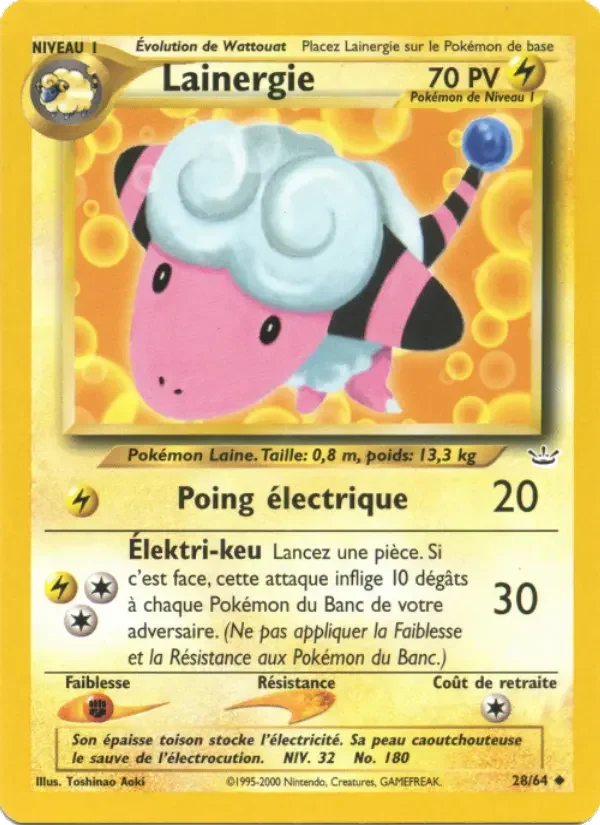 Carte Pokémon Lainergie #28 — Neo Revelation
