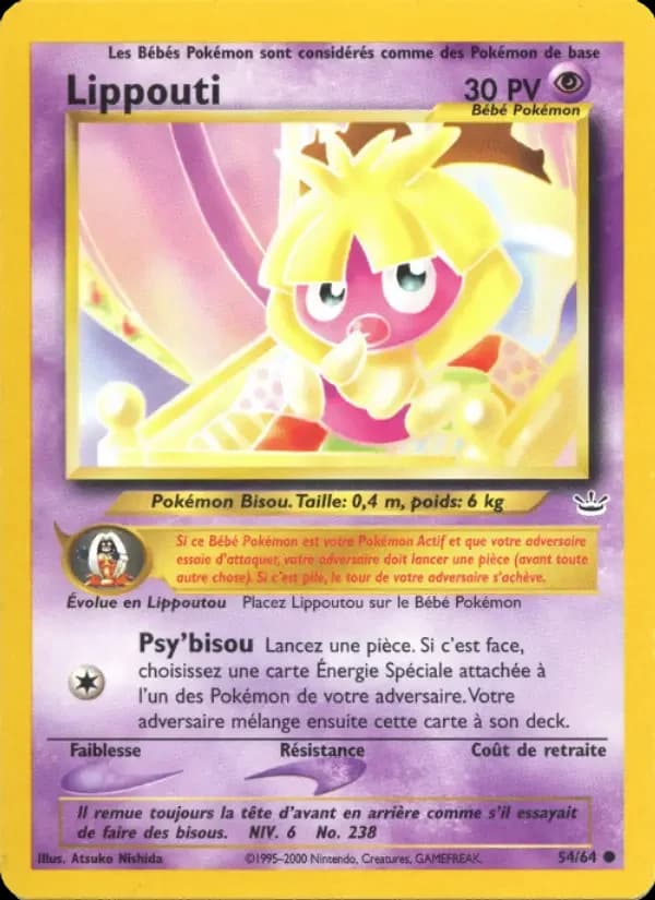 Carte Pokémon Lippouti #54 — Neo Revelation