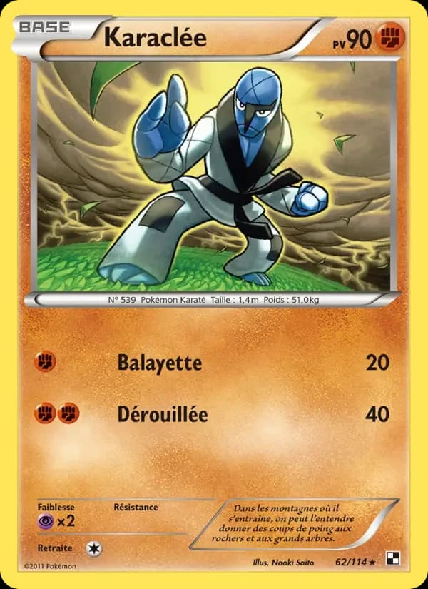 Carte Pokémon Karaclée #62 — Noir & Blanc