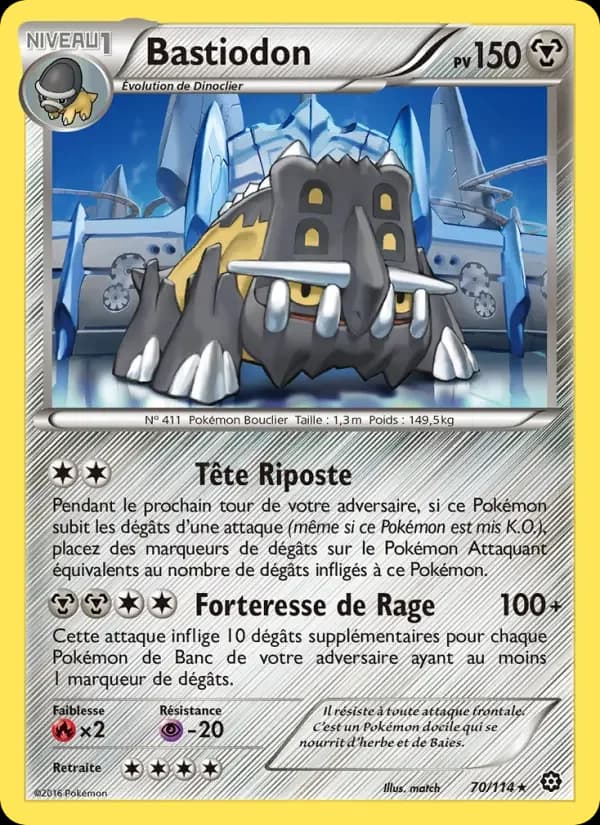 Carte Pokémon Bastiodon #70 — Offensive Vapeur