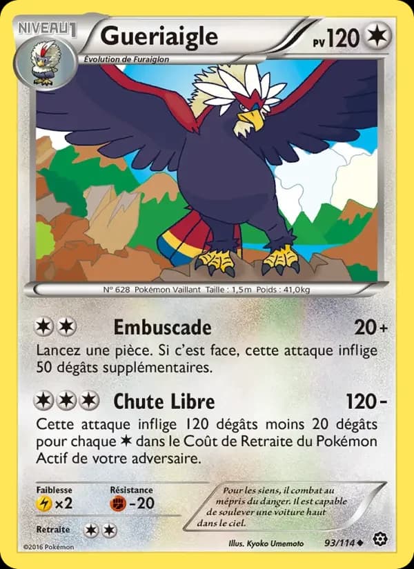 Carte Pokémon Gueriaigle #93 — Offensive Vapeur