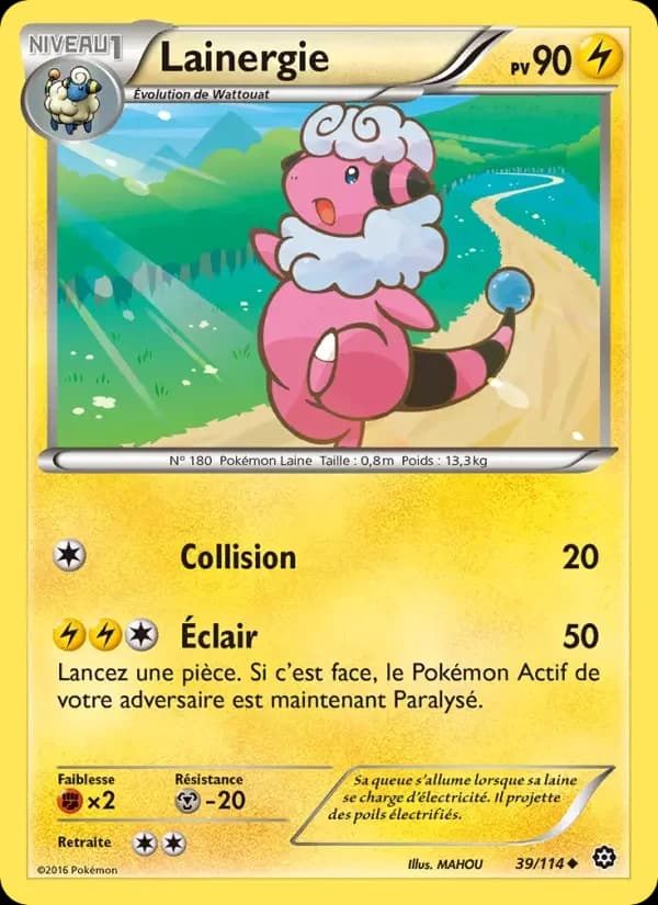 Carte Pokémon Lainergie #39 — Offensive Vapeur