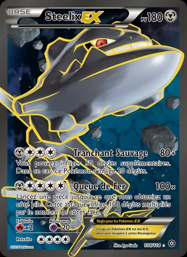 Carte Pokémon Steelix EX #108 — Offensive Vapeur