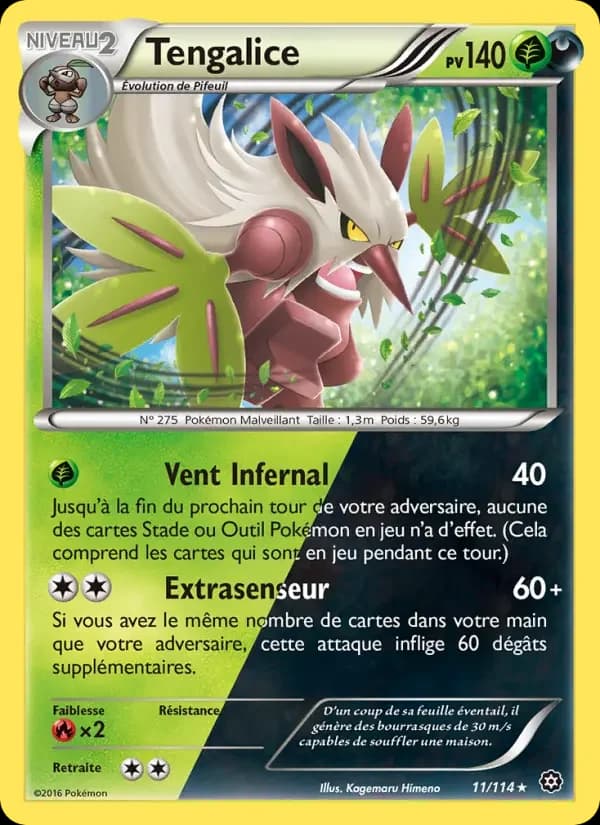 Carte Pokémon Tengalice #11 — Offensive Vapeur
