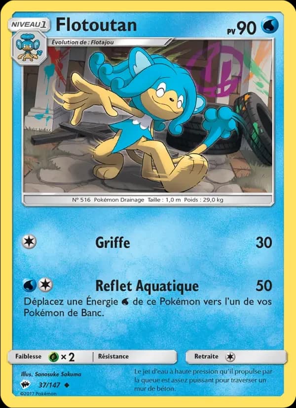 Carte Pokémon Flotoutan #37 — Ombres Ardentes
