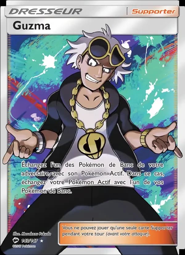 Carte Pokémon Guzma #143 — Ombres Ardentes