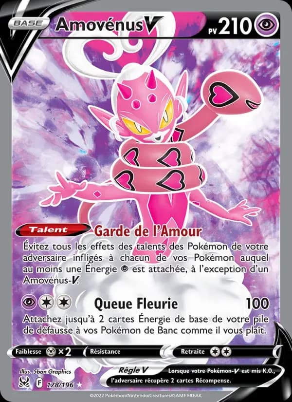 Carte Pokémon Amovénus V #178 — Origine Perdue