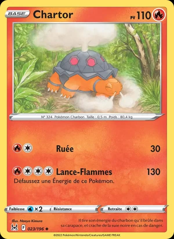 Carte Pokémon Chartor #023 — Origine Perdue