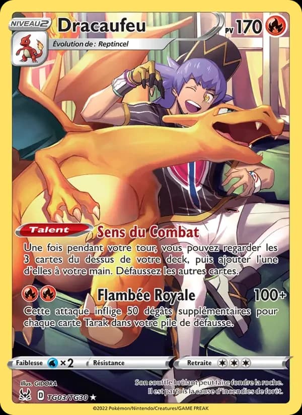 Carte Pokémon Dracaufeu #TG03 — Origine Perdue