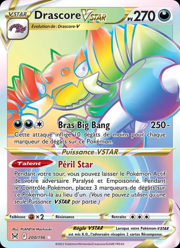 Carte Pokémon Drascore VSTAR #200 — Origine Perdue