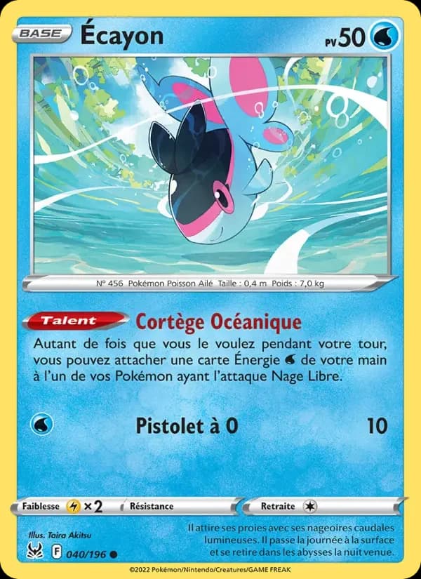 Carte Pokémon Écayon #040 — Origine Perdue