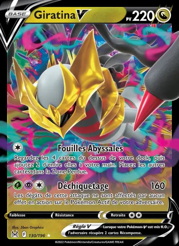 Carte Pokémon Giratina V #130 — Origine Perdue