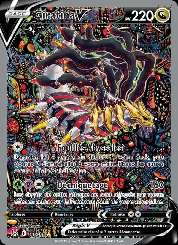 Carte Pokémon Giratina V #186 — Origine Perdue