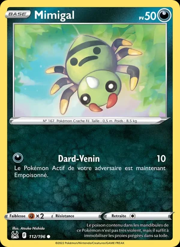 Carte Pokémon Mimigal #112 — Origine Perdue