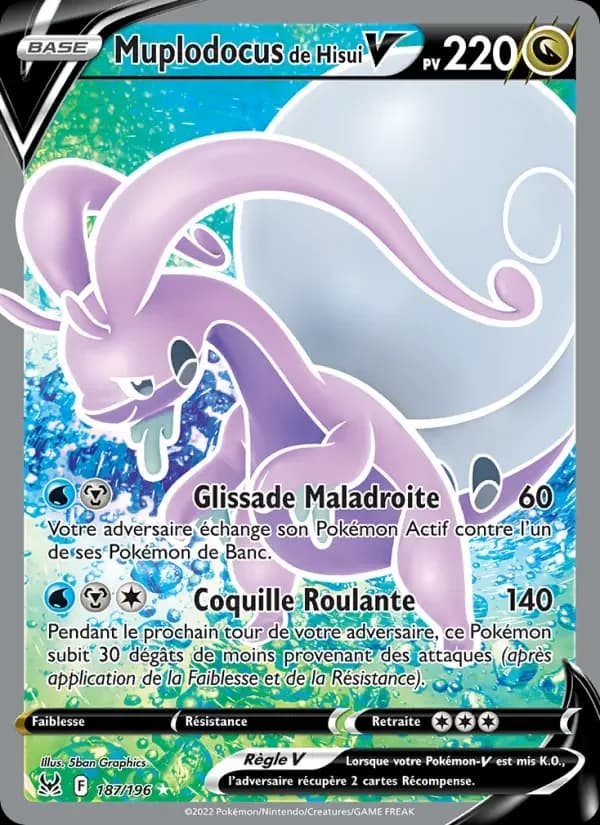 Carte Pokémon Muplodocus de Hisui V #187 — Origine Perdue