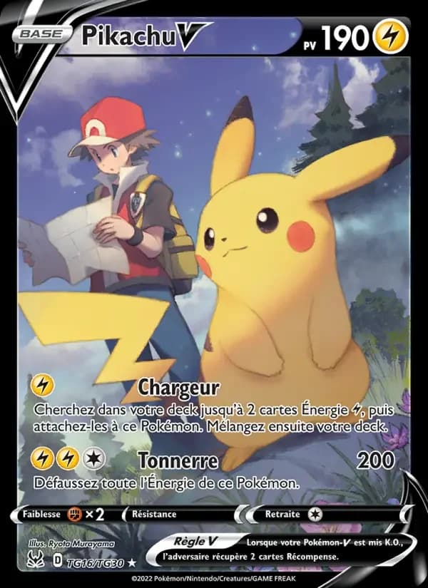 Carte Pokémon Pikachu V #TG16 — Origine Perdue