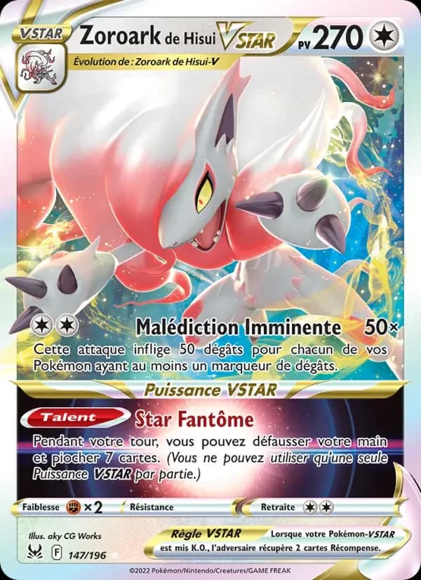 Carte Pokémon Zoroark de Hisui VSTAR #147 — Origine Perdue