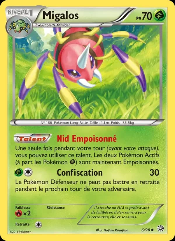 Carte Pokémon Migalos #6 — Origines Antiques