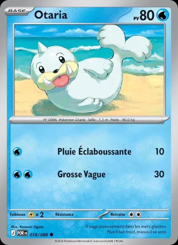 Carte Pokémon Otaria #18 — Équilibre Parfait