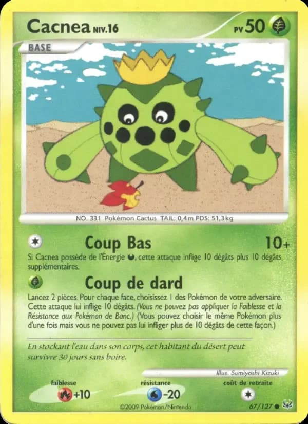Carte Pokémon Cacnea #67 — Platine