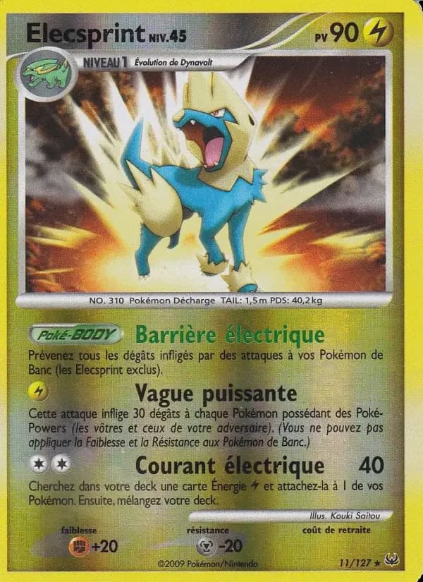 Carte Pokémon Élecsprint #11 — Platine
