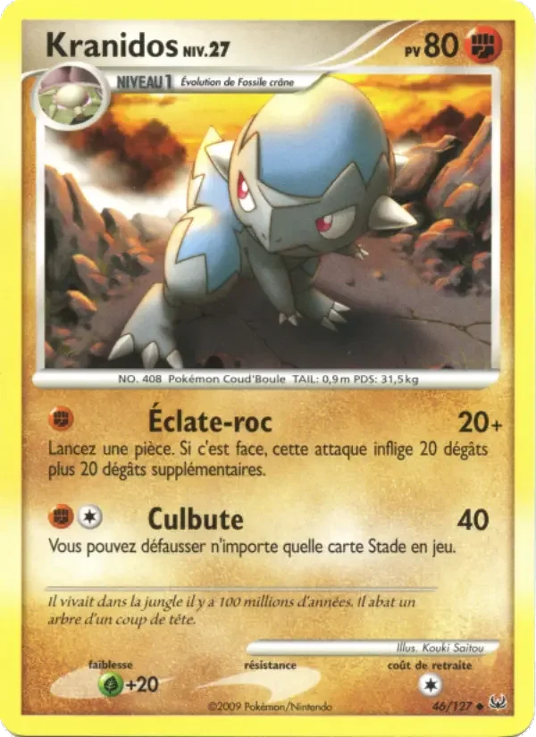 Carte Pokémon Kranidos #46 — Platine