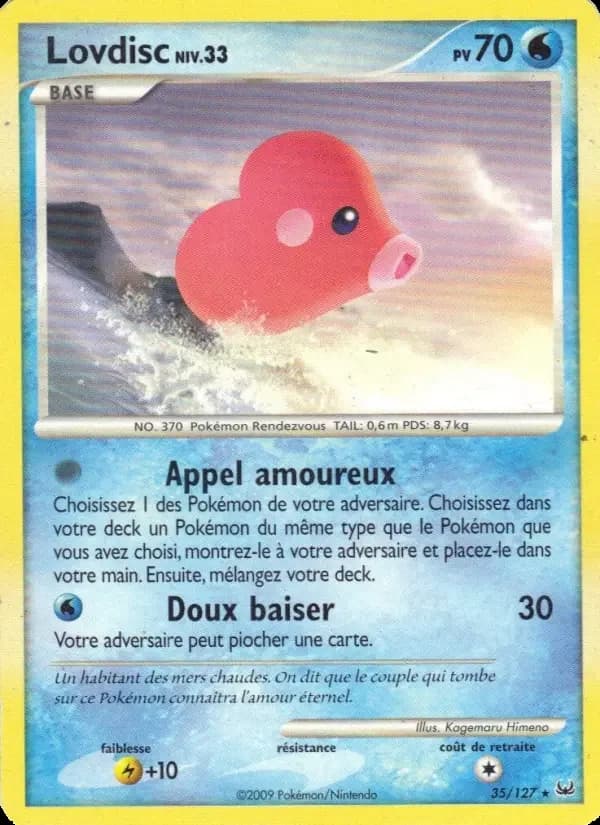 Carte Pokémon Lovdisc #35 — Platine