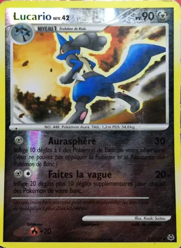 Carte Pokémon Lucario #53 — Platine