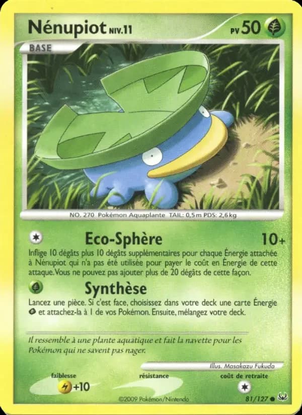 Carte Pokémon Nénupiot #81 — Platine