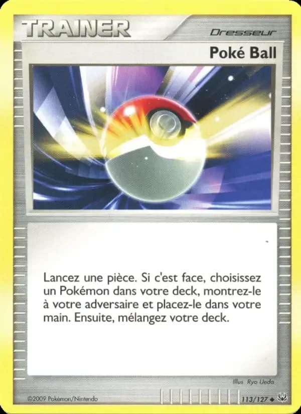 Carte Pokémon Poké Ball #113 — Platine