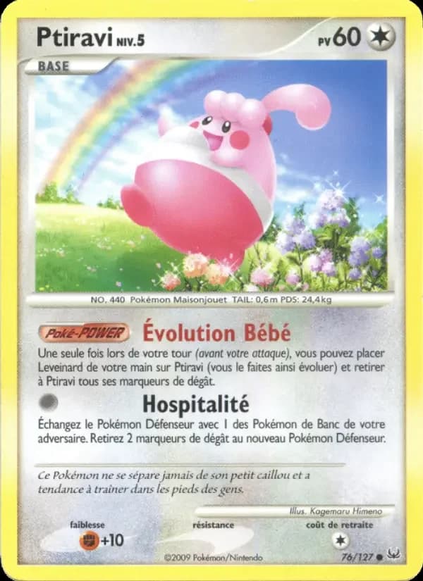 Carte Pokémon Ptiravi #76 — Platine