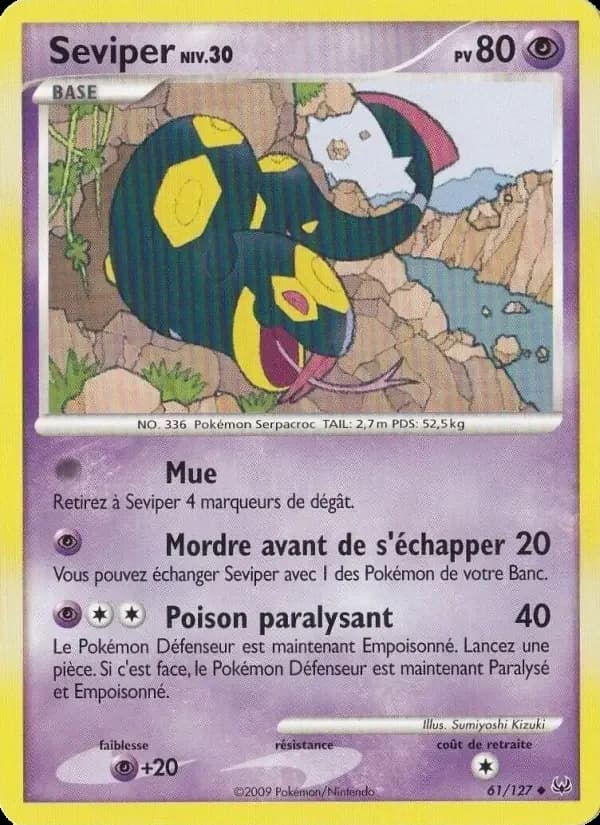 Carte Pokémon Seviper #61 — Platine