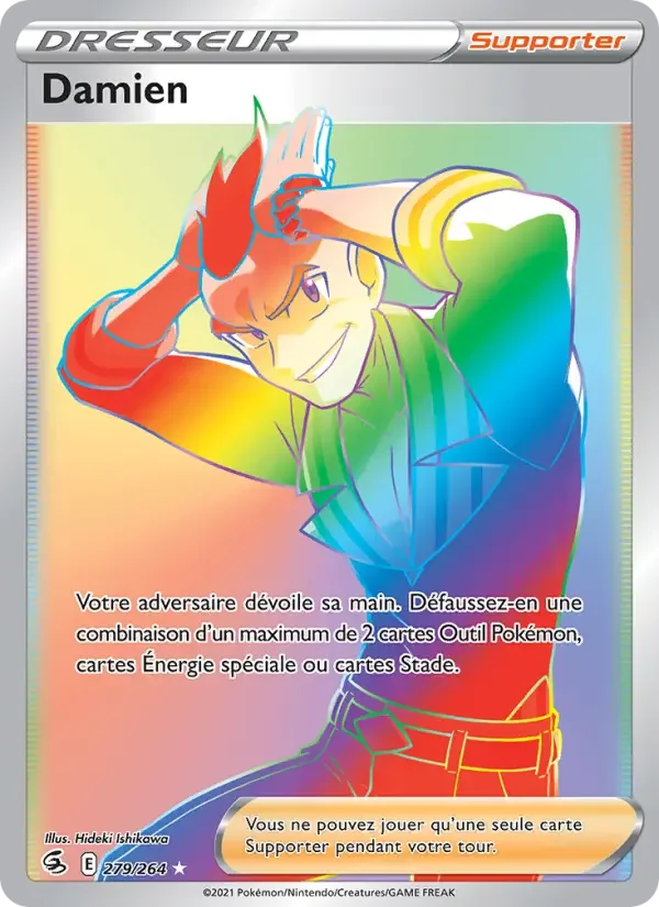 Carte Pokémon Damien #279 — Poing de Fusion