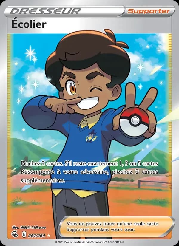 Carte Pokémon Écolier #261 — Poing de Fusion