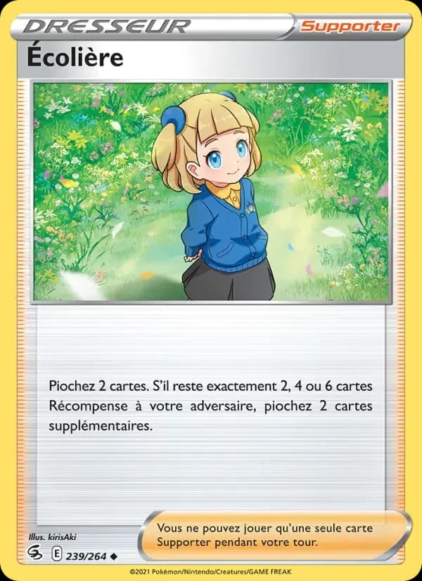 Carte Pokémon Écolière #239 — Poing de Fusion