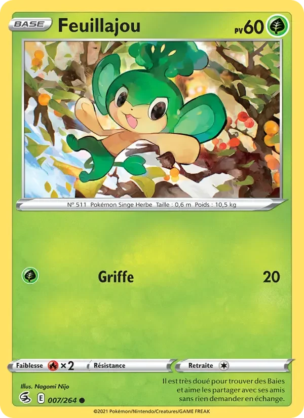 Carte Pokémon Feuillajou #7 — Poing de Fusion