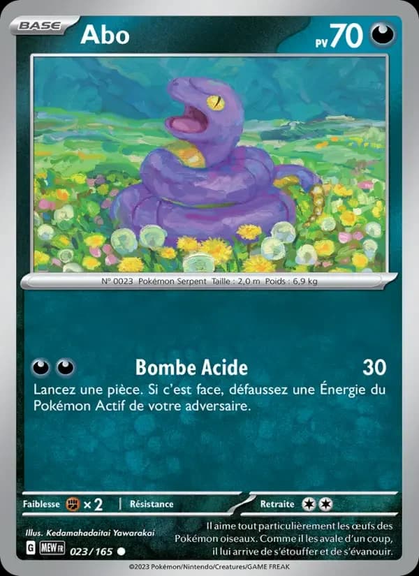 Carte Pokémon Abo #023 — Pokémon 151