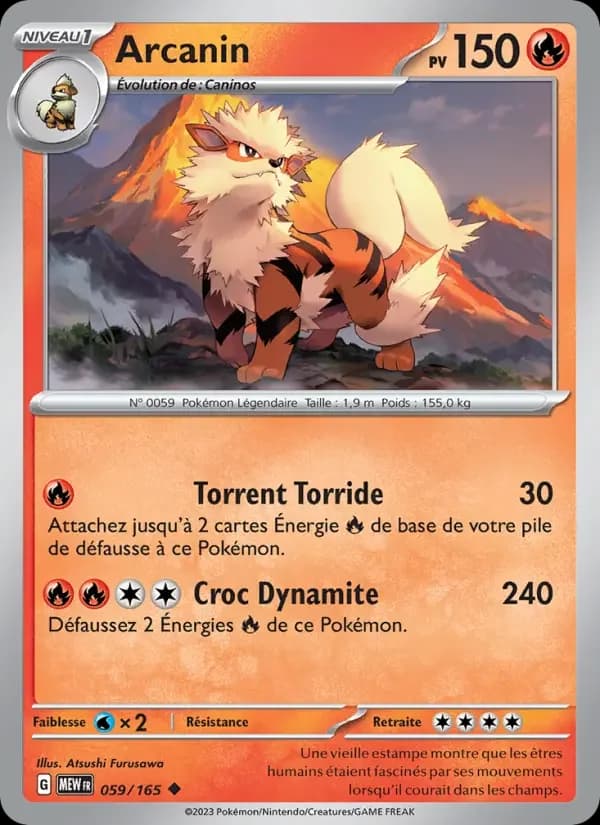Carte Pokémon Arcanin #059 — Pokémon 151