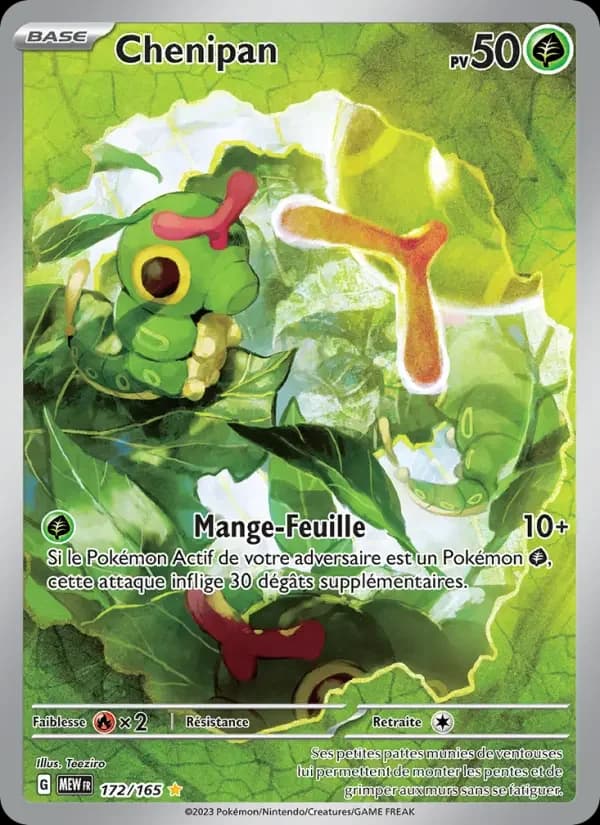 Carte Pokémon Chenipan #172 — Pokémon 151