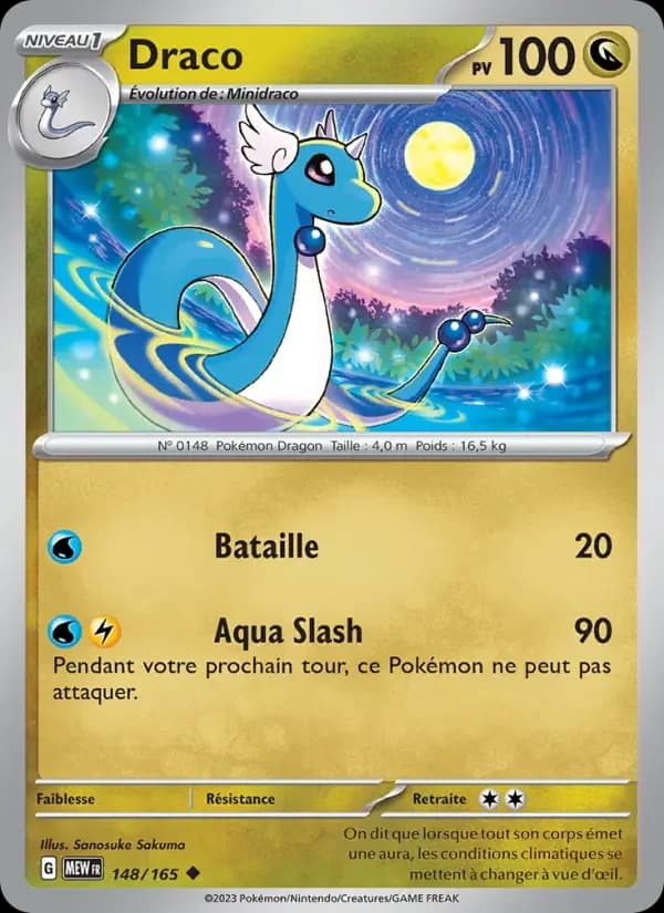 Carte Pokémon Draco #148 — Pokémon 151