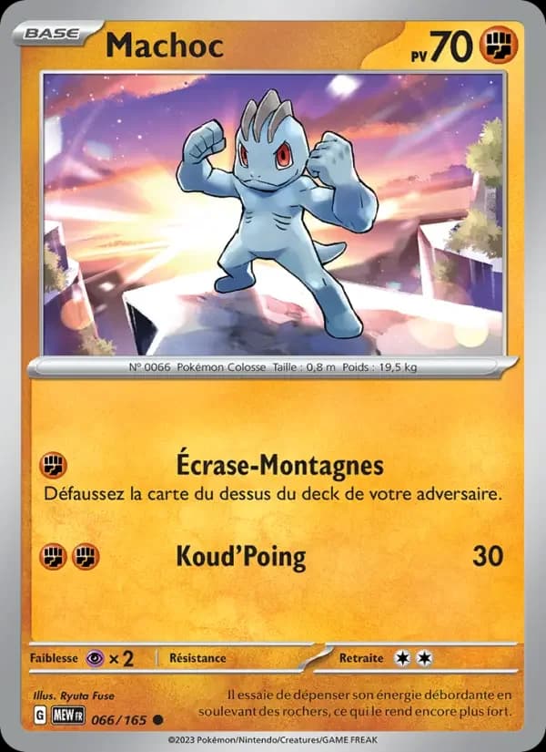 Carte Pokémon Machoc #066 — Pokémon 151