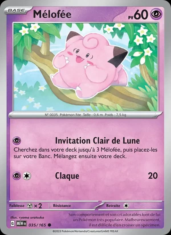 Carte Pokémon Mélofée #035 — Pokémon 151