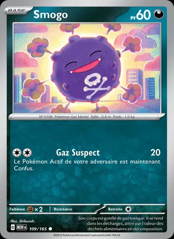 Carte Pokémon Smogo #109 — Pokémon 151