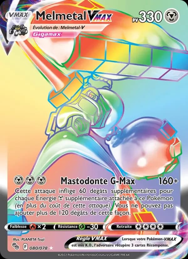 Carte Pokémon Melmetal VMAX #080 — Pokémon GO