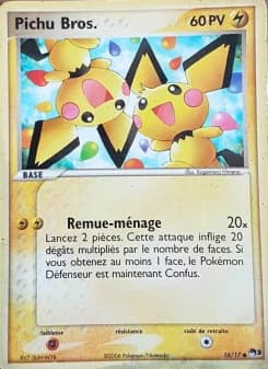 Carte Pokémon Pichu Bros. #16 — POP 3