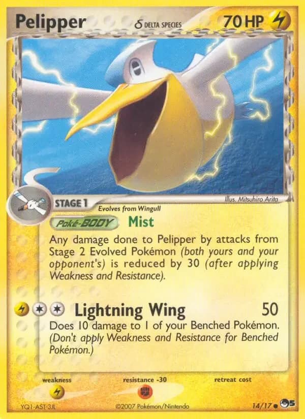 Carte Pokémon Pelipper δ #14 — POP 5