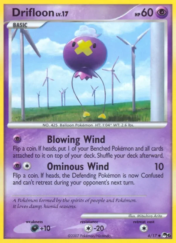 Carte Pokémon Drifloon #6 — POP 6