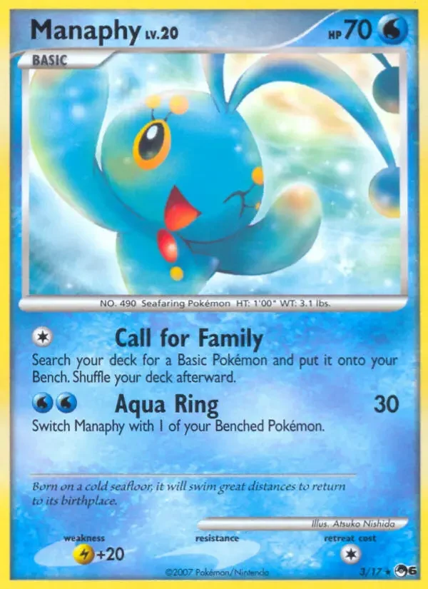 Carte Pokémon Manaphy #3 — POP 6